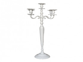 Candelabro blanco 130 cm 5 velas