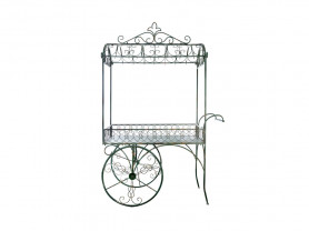 Green iron decorative cart