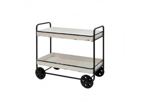 Liquor cart metal tray