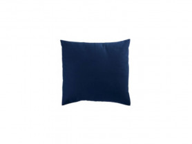 Navy blue text cushion cover. mel. 30x30cm