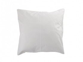 White cotton cushion