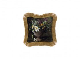 Floral still life cushion