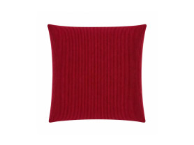 Red corduroy square cushion