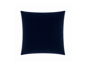 Navy blue velvet square cushion
