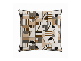 Picasso bronze patterned cushion 1