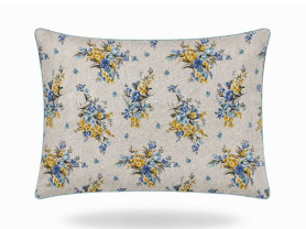 Small blue flower cushion