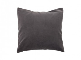 Dark gray velvet cushion cover 60 x 60 cm