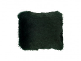 Hairy long green hair cushion cover