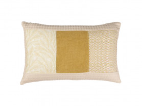 Herbes Tuile Cushion Gold Yellow