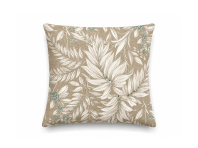 Blue berry leaves cushion