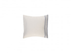 Blue stripe canvas cushion cover 30 x 30 cm