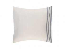 Blue stripe canvas cushion cover 50 x 50 cm