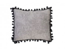 Luster cushion cover with black balls 50 x 50 cm