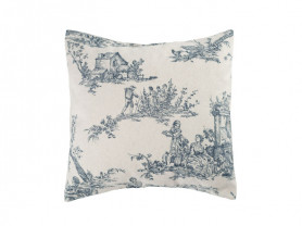 Blue landscape cushion