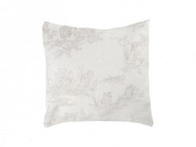 Gray landscape cushion