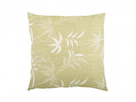 Green and beige palm cushion