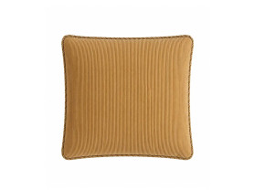 Mustard corduroy cushion with cord trim