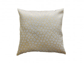 Ocher patched cushion cover 50 x 50 cm