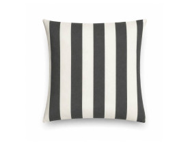 Cushion wide white and grey stripes