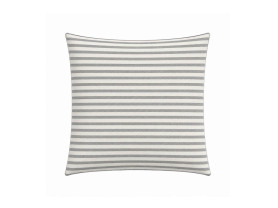 Blue grey striped cushion