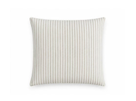Toasted and lurex striped cushion