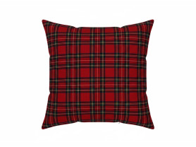 Scottish red checkered cushion 50 x 50 cm