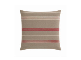 Rustic 3 Red Stripes Cushion