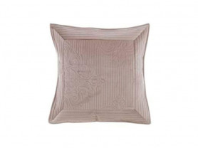 Beige velvet cushion