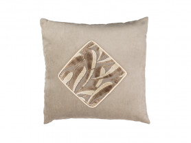 Cushion with eucalyptus leaves