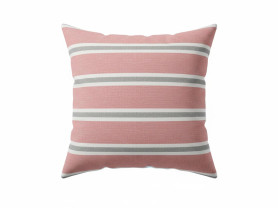 Cojín Toscana rosa y gris 50 x 50 cm