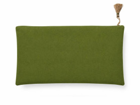 Green Gaudí pompom cushion