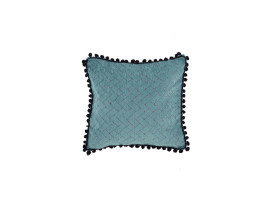 Green cushion rectangular weft balls