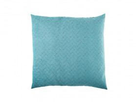 Green rectangular weft cushion