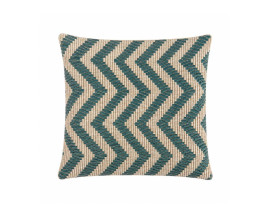 Zig Zag blue cushion