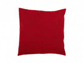 Red weft cushion