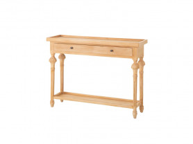 Wooden console with drawers