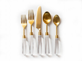 Transparent Diamond Cutlery