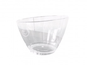 Smooth inclined methacrylate ice bucket