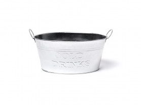Galvanized oval cooling bucket 24 l