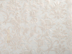 Beige Orinoco flower lace cover