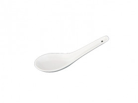 Porcelain spoon handle with hole