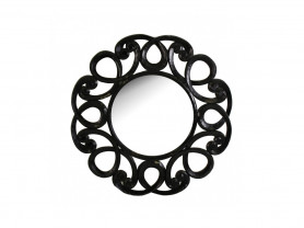 Black Chate mirror 120 cm ø