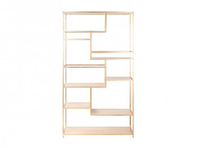 Golden Elegance Shelving