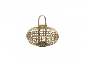 Natural bamboo candle lantern