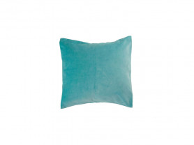 Aqua green velvet cushion cover 30 x 30 cm