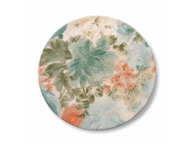 Funda plato presentación textil flores suaves