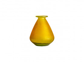 Antique Mustard Glass Vase