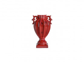 Red Kitsh Vase