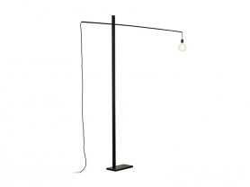 Iron frame floor lamp