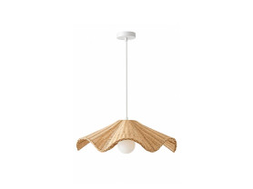 Helium rattan pendant lamp